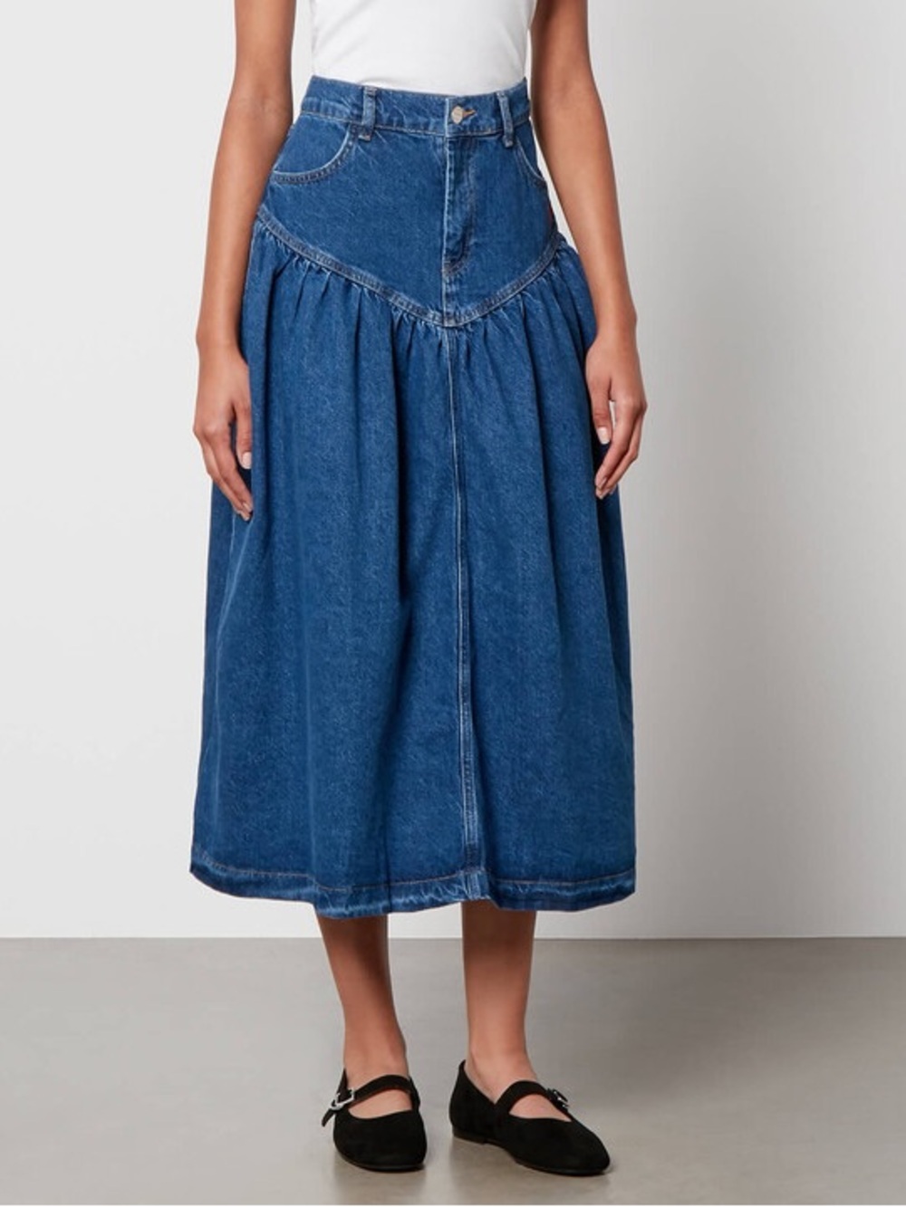 Damson Madder Fin Denim Skirt (us size 8)